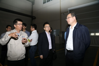 2017年10月25日浙江省委副秘書長、省委辦公廳主任考察天通